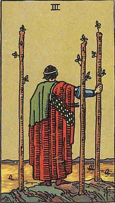 완드 3 (THREE OF WANDS) 타로 카드