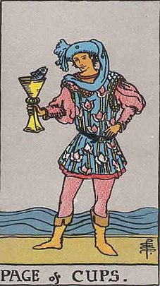 컵 페이지 (PAGE OF CUPS) 타로 카드