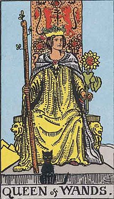 완드 퀸 (QUEEN OF WANDS) 타로 카드