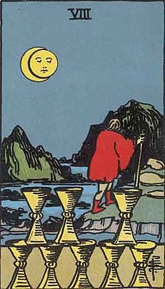 컵 8 (EIGHT OF CUPS) 타로 카드