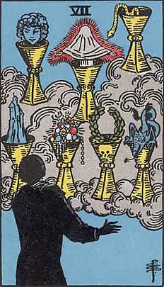 컵 7 (SEVEN OF CUPS) 타로 카드