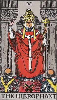 교황 (THE HIEROPHANT) 타로 카드