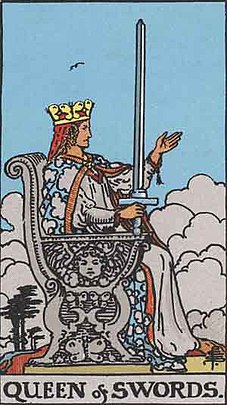 소드 퀸 (QUEEN OF SWORDS) 타로 카드