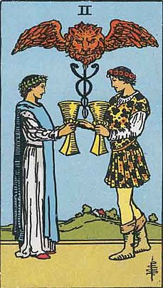 컵 2 (TWO OF CUPS) 타로 카드