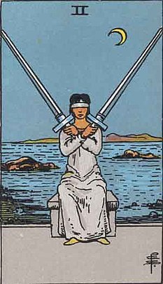 소드 2 (TWO OF SWORDS) 타로 카드
