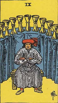 컵 9 (NINE OF CUPS) 타로 카드