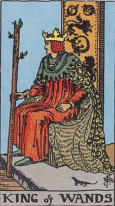 완드 킹 (KING OF WANDS) 타로 카드