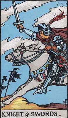 소드 나이트 (KNIGHT OF SWORDS) 타로 카드