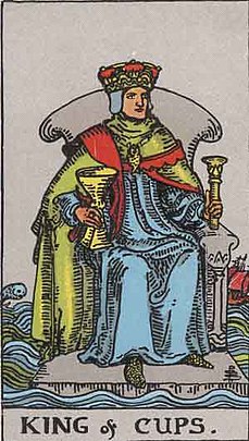 컵 킹 (KING OF CUPS) 타로 카드
